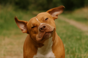 Dog Shaking Head and scratching ears